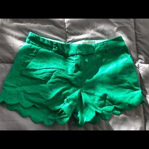Green JCrew Shorts